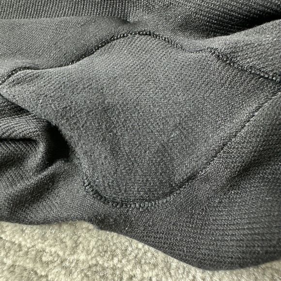 Spanx Look At Me Now Leggings Black Stretch Knit Slimming Pull On Pants Size M - Picture 9 of 10